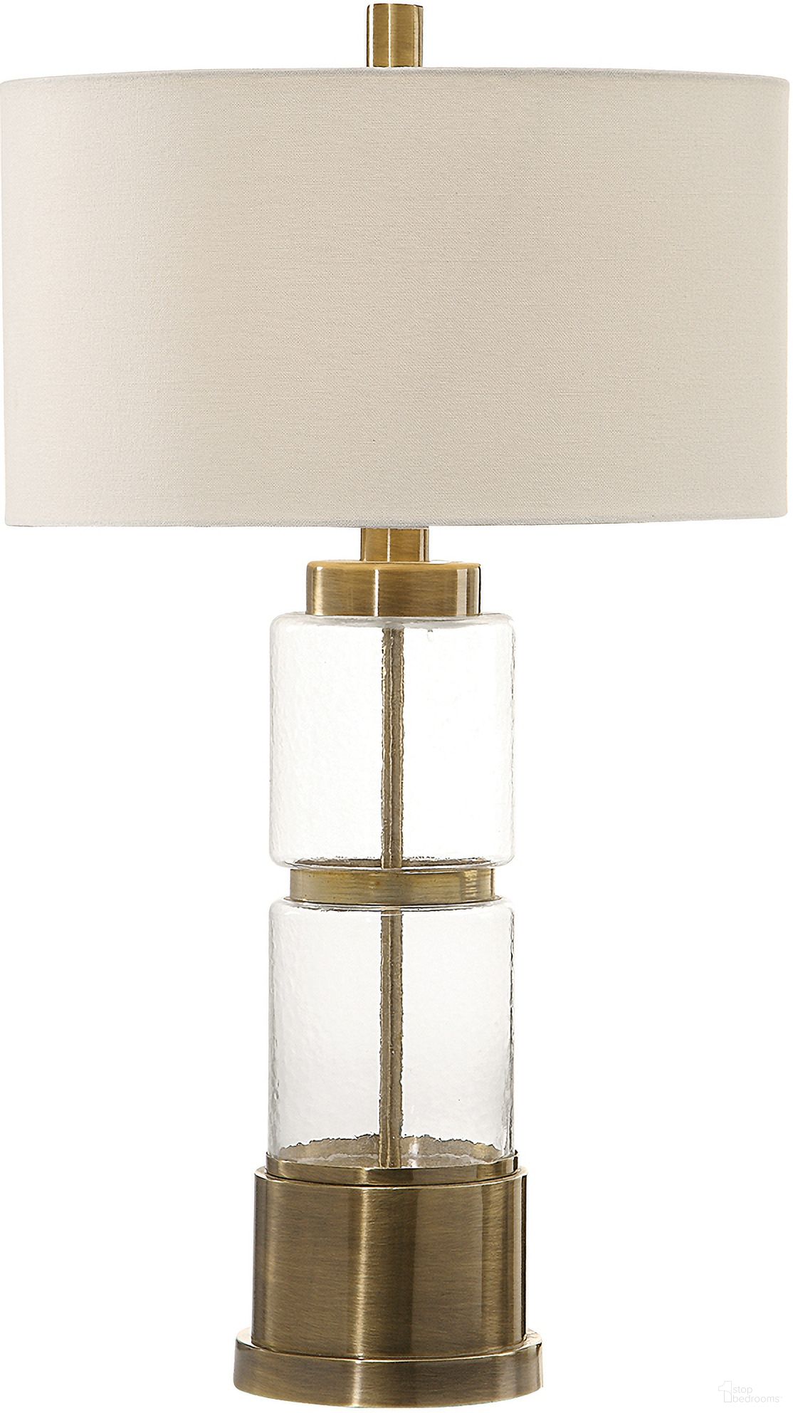 Uttermost Vaiga Glass Column Lamp