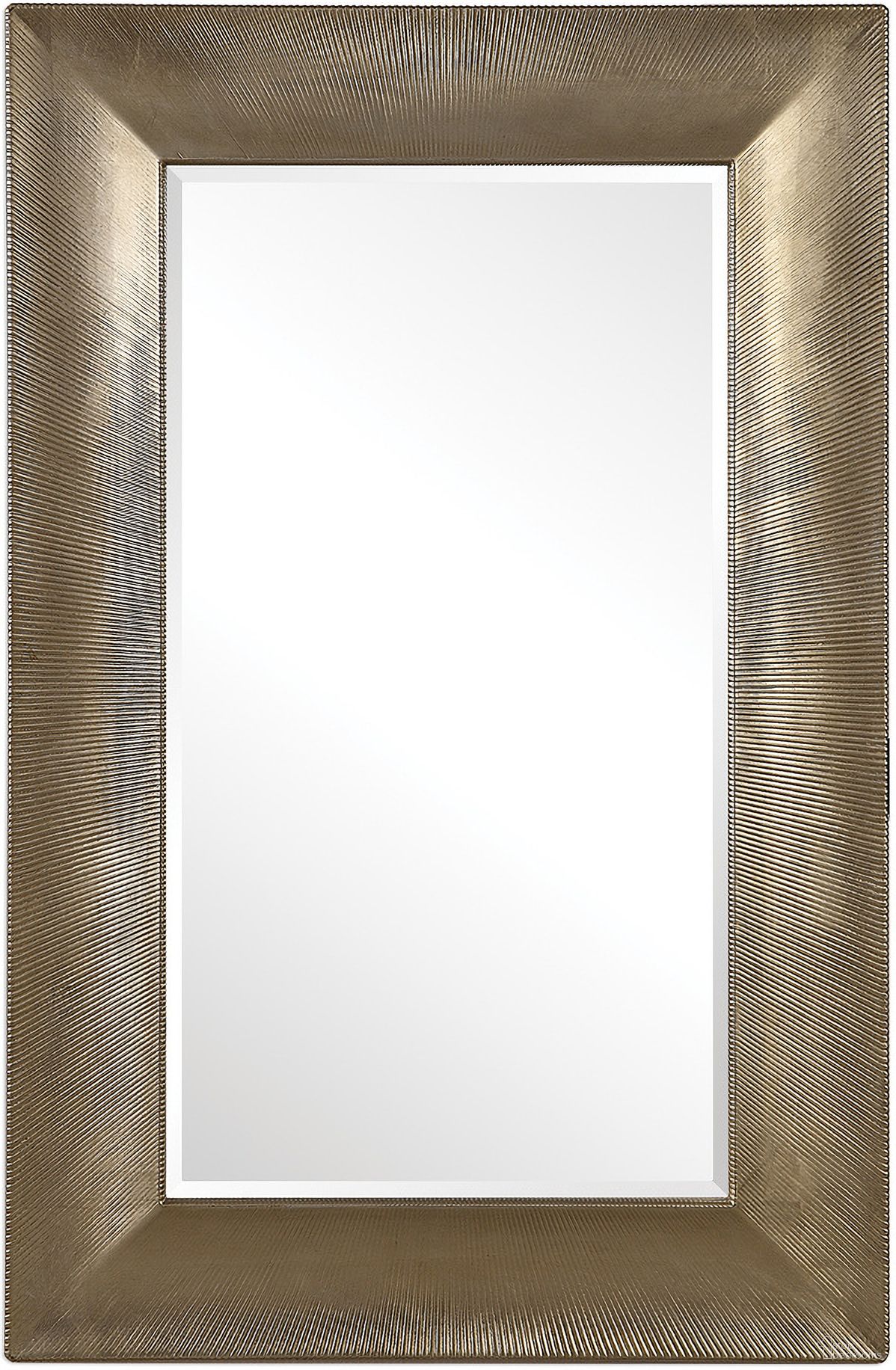 The appearance of Uttermost Valenton Large Champagne Mirror designed by Uttermost in the modern / contemporary interior design. This champagne piece of furniture was selected by 1StopBedrooms from Valenton Collection to add a touch of cosiness and style into your home. Sku: 09425. Material: MDF.