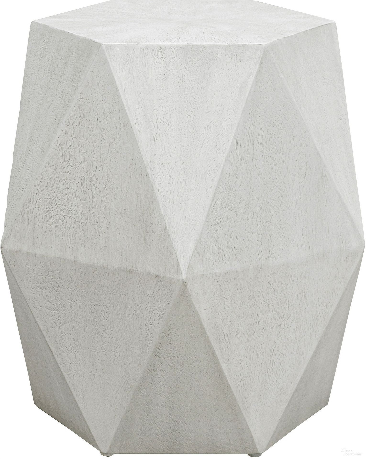 The appearance of Uttermost Volker White Geometric Accent Table designed by Uttermost in the modern / contemporary interior design. This white piece of furniture  was selected by 1StopBedrooms from Volker Collection to add a touch of cosiness and style into your home. Sku: 25273. Material: Wood.