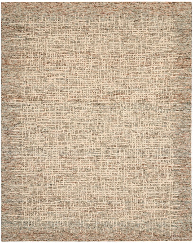The appearance of Vail 7'9" x 9'9" Indoor Rug In Beige Multi designed by Nourison in the rustic / southwestern interior design. This beige multi piece of furniture  was selected by 1StopBedrooms from Vail Collection to add a touch of cosiness and style into your home. Sku: 99446794451. Material: Wool.