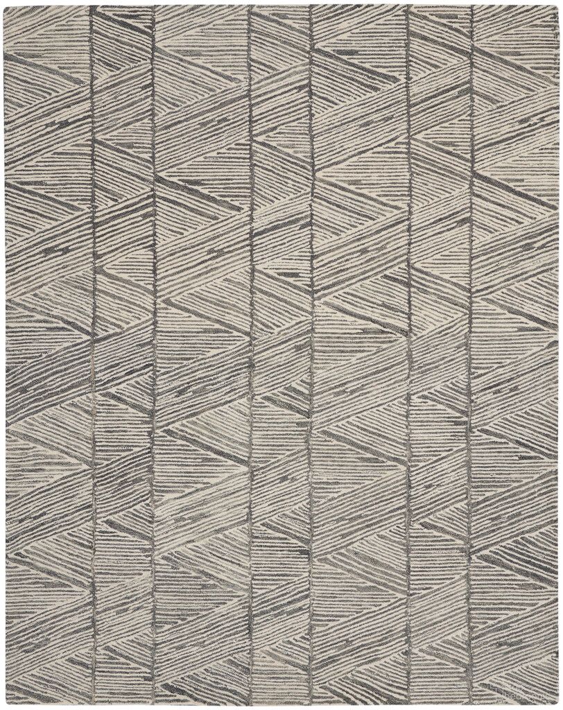 The appearance of Vail 8'3" x 11'6" Indoor Rug In Grey White designed by Nourison in the modern / contemporary interior design. This grey white piece of furniture was selected by 1StopBedrooms from Vail Collection to add a touch of cosiness and style into your home. Sku: 99446794147. Material: Wool.