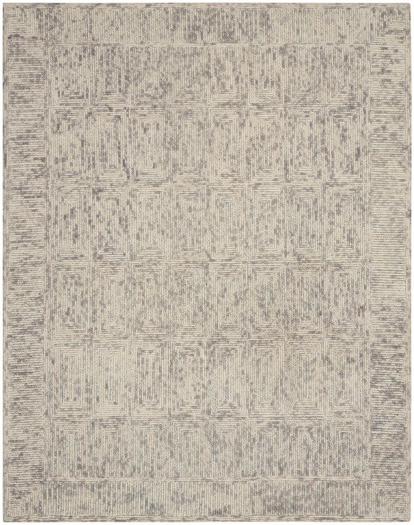 The appearance of Vail 8'3" x 11'6" Indoor Rug In Ivory and Grey designed by Nourison in the modern / contemporary interior design. This ivory and grey piece of furniture was selected by 1StopBedrooms from Vail Collection to add a touch of cosiness and style into your home. Sku: 99446794796. Material: Wool.