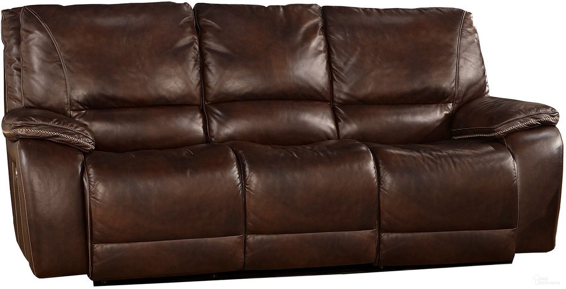 The appearance of Vail Burnt Sienna Leather Dual Power Reclining Sofa designed by Parker House in the traditional interior design. This brown piece of furniture was selected by 1StopBedrooms from Vail Collection to add a touch of cosiness and style into your home. Sku: MVAI#832PH-BUR. Material: Leather.