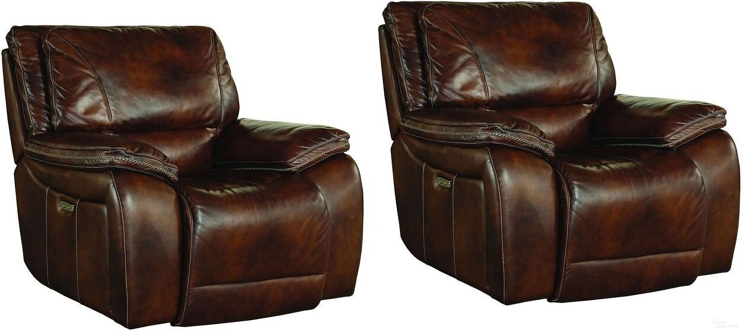 The appearance of Vail Power Recliner Set of 2 In Burnt Sienna designed by Parker House in the transitional interior design. This burnt sienna piece of furniture was selected by 1StopBedrooms from Vail Collection to add a touch of cosiness and style into your home. Sku: MVAI#812PH-BUR;MVAI#812PH-BUR. Material: Top Grain Leather.