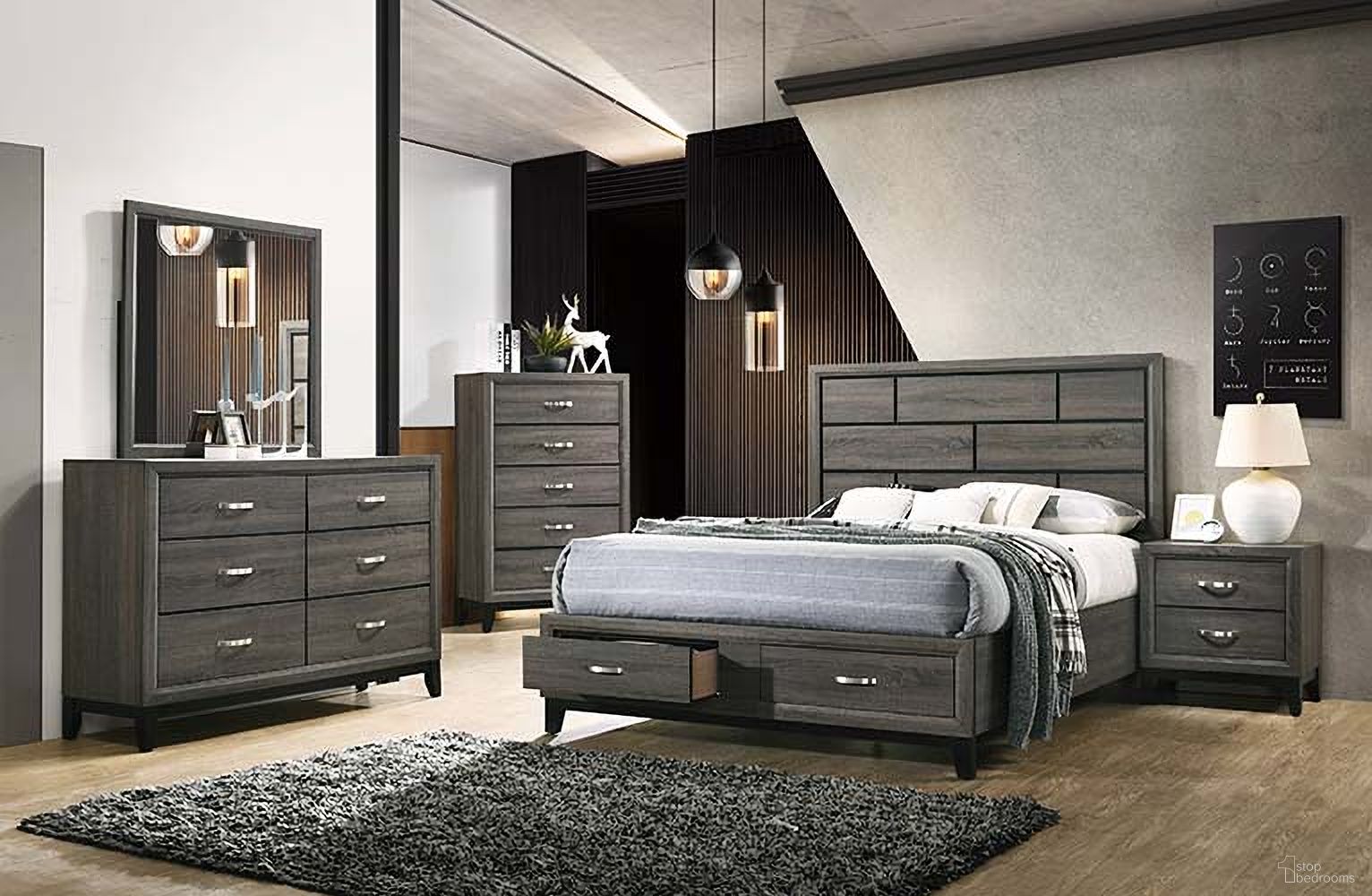Valdemar Storage Bedroom Set
