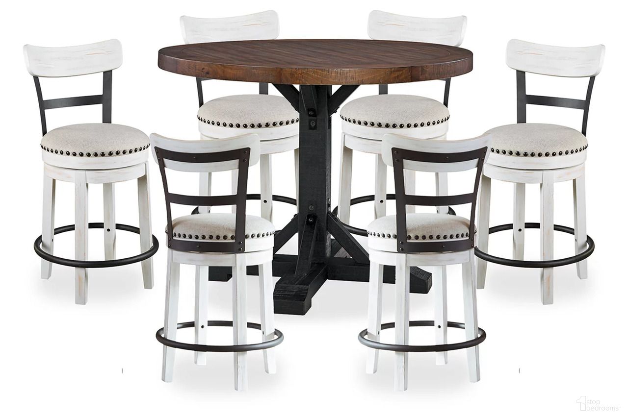 The appearance of Valebeck Counter Height Dining Room Set In Brown and Black designed by Signature Design by Ashley in the transitional interior design. This brown/black piece of furniture was selected by 1StopBedrooms from Valebeck Collection to add a touch of cosiness and style into your home. Sku: D546-23B;D546-23T;D546-524;D546-524;D546-524;D546-524;D546-524;D546-524. Material: Wood.