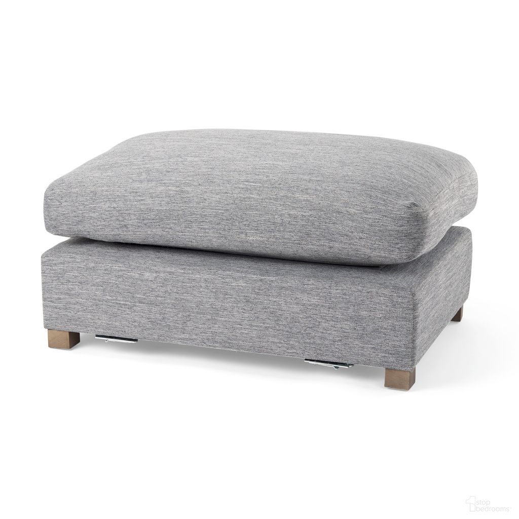 The appearance of Valence Castlerock Ottoman Sectional Piece In Gray designed by Mercana in the transitional interior design. This gray piece of furniture  was selected by 1StopBedrooms from Valence Collection to add a touch of cosiness and style into your home. Sku: 69775. Material: Fabric.
