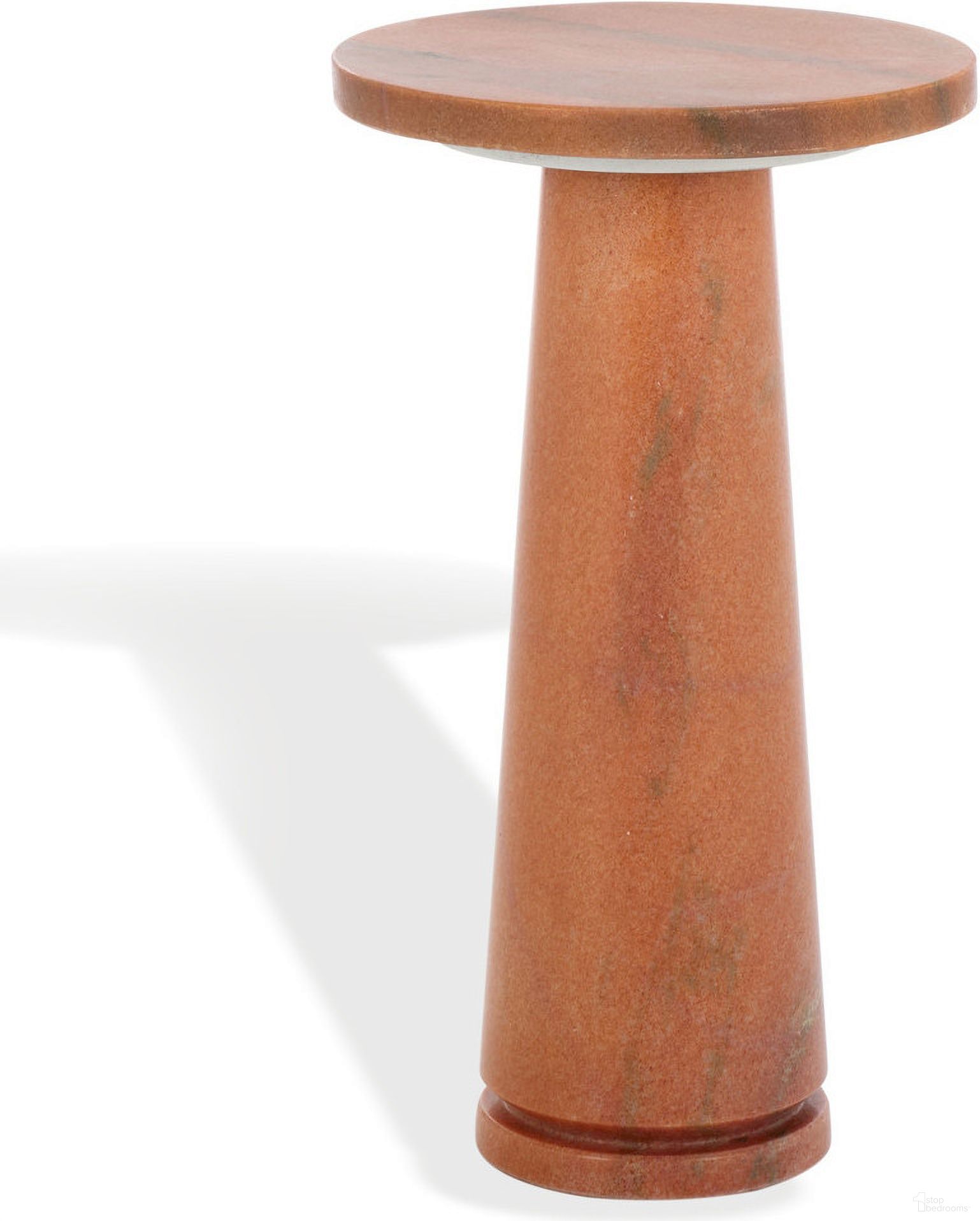 The appearance of Valentia Round Marble Accent Table In Clay designed by Safavieh in the modern / contemporary interior design. This clay piece of furniture  was selected by 1StopBedrooms from Valentia Collection to add a touch of cosiness and style into your home. Sku: SFV9704H. Material: Wood.