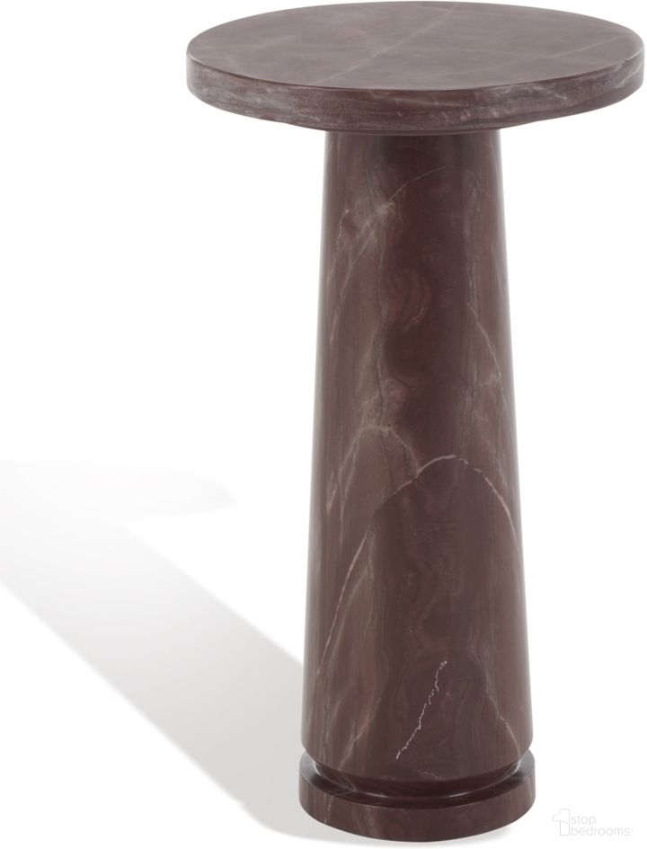 The appearance of Valentia Round Marble Accent Table In Pink designed by Safavieh Couture in the modern / contemporary interior design. This pink piece of furniture  was selected by 1StopBedrooms from Valentia Collection to add a touch of cosiness and style into your home. Sku: SFV9704E. Material: Marble.