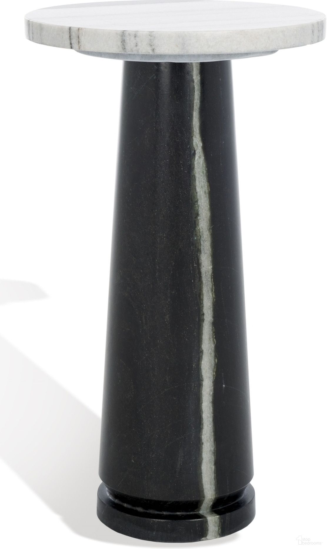 The appearance of Valentia Round Marble Accent Table In White and Black designed by Safavieh Couture in the modern / contemporary interior design. This white and black piece of furniture was selected by 1StopBedrooms from Valentia Collection to add a touch of cosiness and style into your home. Sku: SFV9704F. Material: Marble.