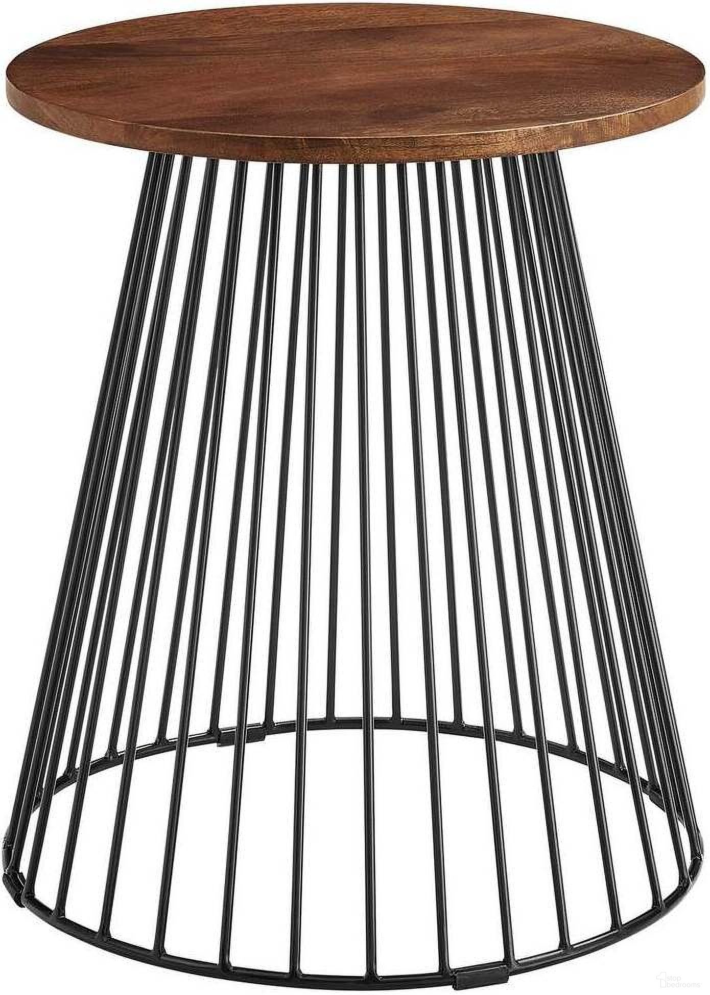 The appearance of Valeo Wood and Metal Round Side Table In Walnut designed by Modway in the modern / contemporary interior design. This walnut piece of furniture  was selected by 1StopBedrooms from Valeo Collection to add a touch of cosiness and style into your home. Sku: EEI-6831-WAL. Material: Wood.