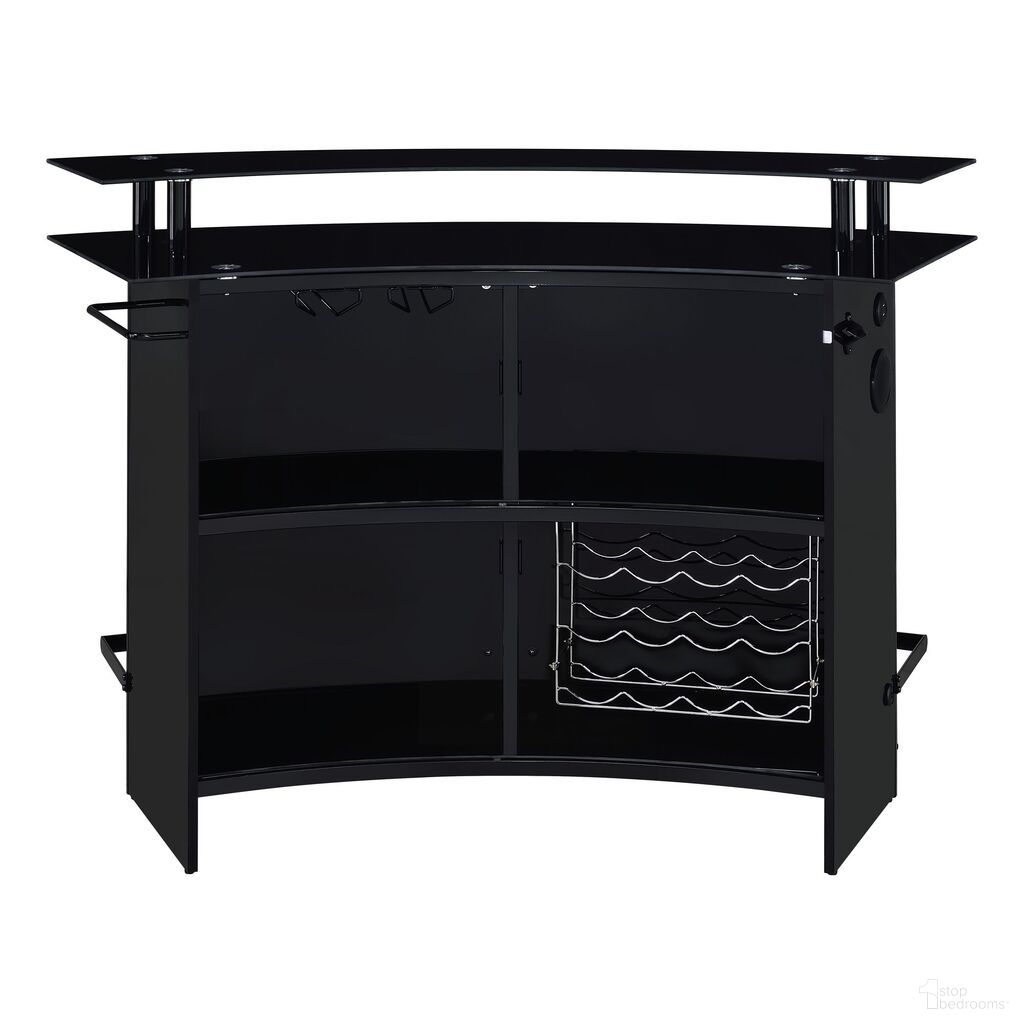 The appearance of Valerie Bar Table In Black designed by Picket House in the modern / contemporary interior design. This black piece of furniture  was selected by 1StopBedrooms from Valerie Collection to add a touch of cosiness and style into your home. Sku: DA-17290-8-BT. Material: Wood.