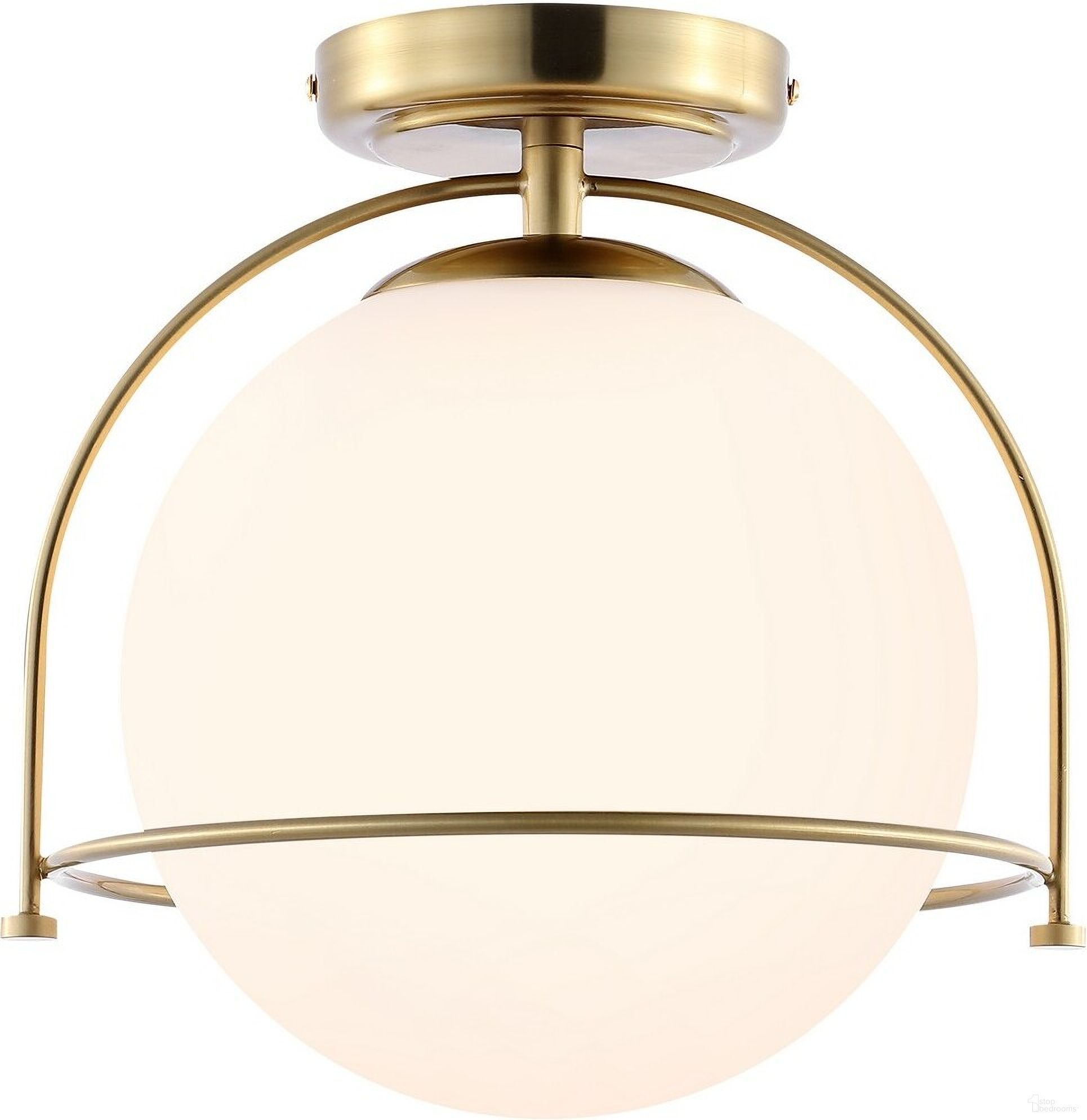 Valise Flush Mount in Gold