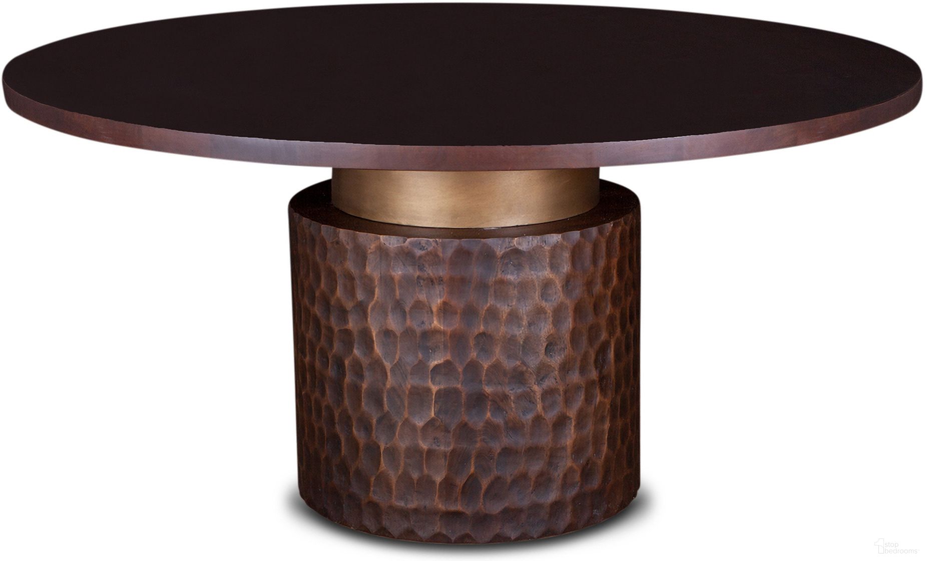 The appearance of Vallarta 60 Inch Round Dining Table with Mango Wood In Two Tone designed by Home Trends and Design in the modern / contemporary interior design. This two-tone piece of furniture was selected by 1StopBedrooms from Vallarta Collection to add a touch of cosiness and style into your home. Sku: ZWSCRD60TT. Table Base Style: Pedestal. Table Top Shape: Round. Size: 60". Material: Mango Wood.