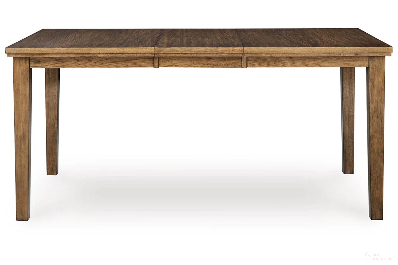 The appearance of Vallister Counter Height Dining Extension Table In Light Brown designed by Signature Design by Ashley in the transitional interior design. This light brown piece of furniture was selected by 1StopBedrooms from Vallister Collection to add a touch of cosiness and style into your home. Sku: NCD592-32. Table Base Style: Legs. Material: Wood. Table Top Shape: Rectangular. Size: 42" x 78".