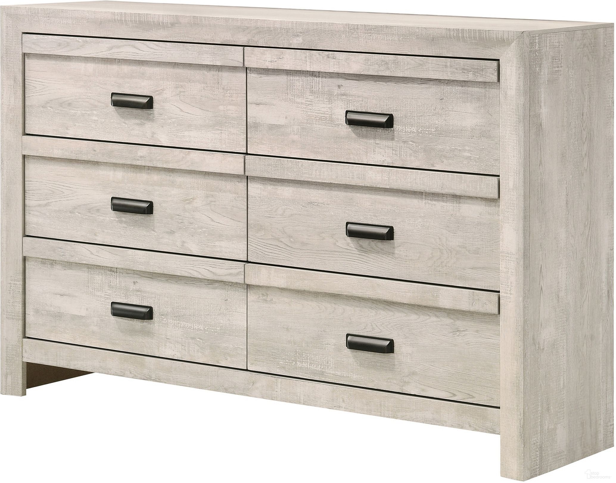 The appearance of Valor Dresser In Antique White designed by Crown Mark in the transitional interior design. This antique white piece of furniture was selected by 1StopBedrooms from Valor Collection to add a touch of cosiness and style into your home. Sku: B9330-1. Material: MDF.