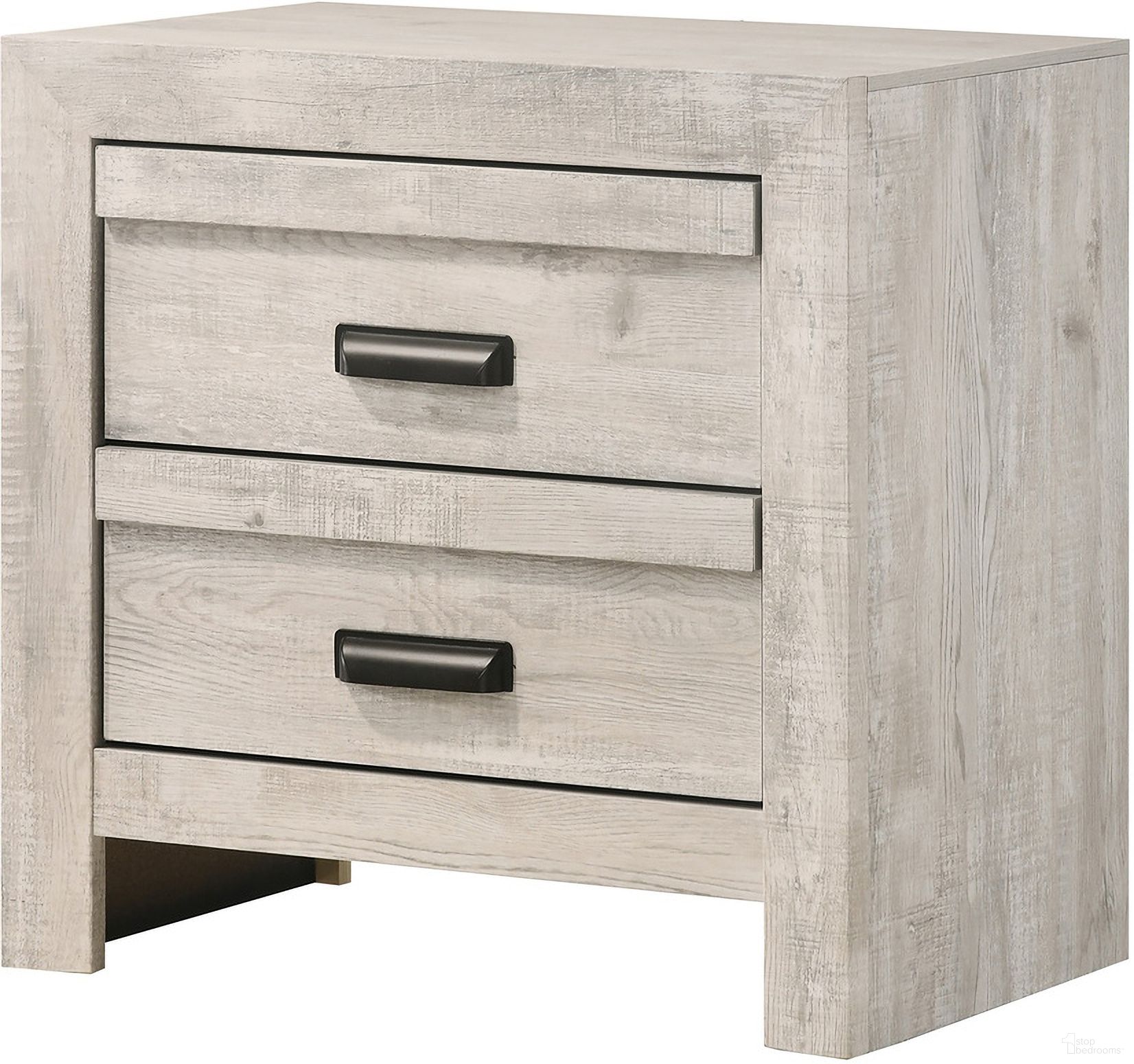 The appearance of Valor Night Stand In Antique White designed by Crown Mark in the transitional interior design. This antique white piece of furniture was selected by 1StopBedrooms from Valor Collection to add a touch of cosiness and style into your home. Sku: B9330-2. Material: MDF.