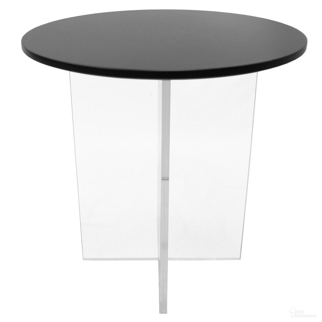 The appearance of Valore Acrylic Coffee Table with Black Top designed by LeisureMod in the modern / contemporary interior design. This black piece of furniture  was selected by 1StopBedrooms from Valore Collection to add a touch of cosiness and style into your home. Sku: VST20BL. Material: MDF.