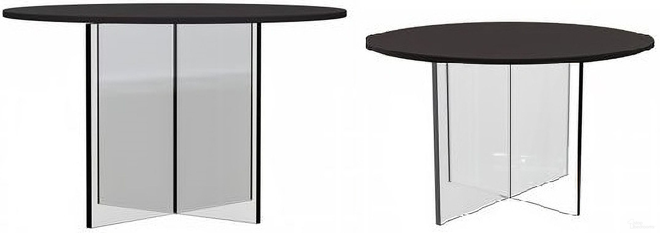 Valore Acrylic Occasional Table Set In Black