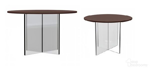 The appearance of Valore Acrylic Occasional Table Set In Walnut Top designed by LeisureMod in the modern / contemporary interior design. This walnut piece of furniture  was selected by 1StopBedrooms from Valore Collection to add a touch of cosiness and style into your home. Sku: VCT28WN;VCT28WN-S. Material: MDF.