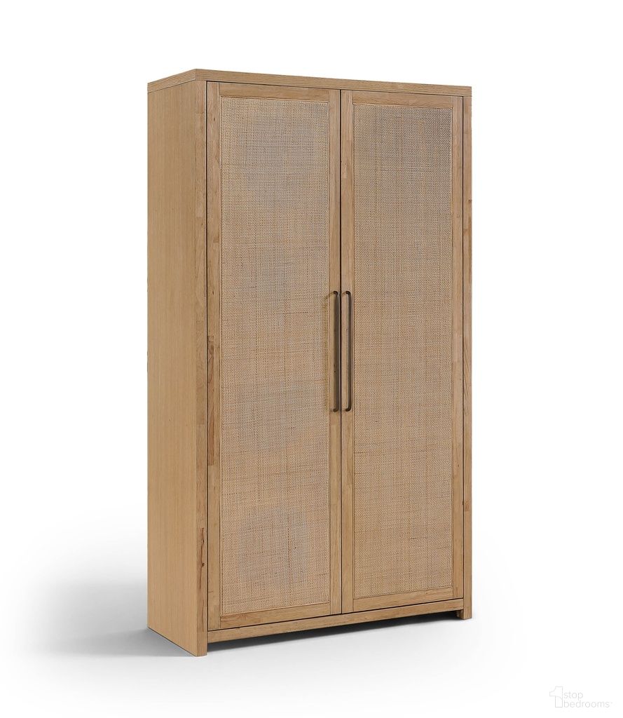 The appearance of Vana Solid Wood Storage Cabinet In Natural designed by Meridian in the modern / contemporary interior design. This natural piece of furniture was selected by 1StopBedrooms from Vana Collection to add a touch of cosiness and style into your home. Sku: 77050Natural. Material: Cane.