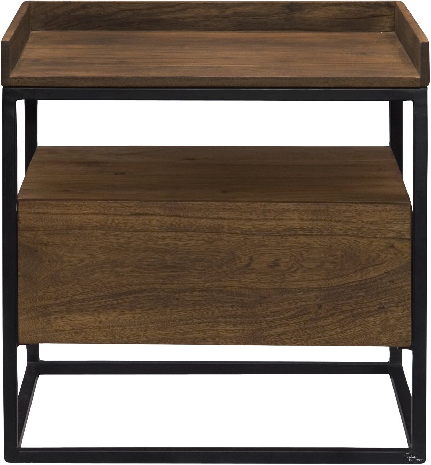 The appearance of Vancouver Light Brown Side Table designed by Moes Home in the transitional interior design. This brown piece of furniture  was selected by 1StopBedrooms from Vancouver Collection to add a touch of cosiness and style into your home. Sku: LX-1025-03. Material: Wood.