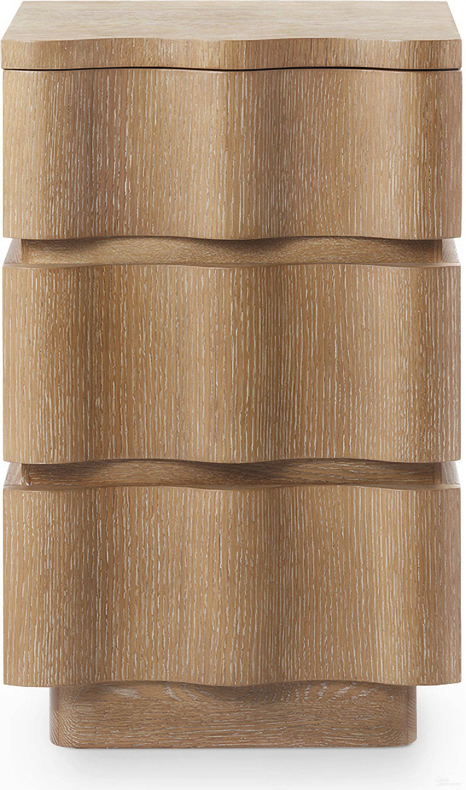 The appearance of Vanessa Small 3-Drawer End Table In Almond designed by Villa & House in the modern / contemporary interior design. This almond piece of furniture  was selected by 1StopBedrooms from Vanessa Collection to add a touch of cosiness and style into your home. Sku: VAN-125-93. Material: Cerused Oak.