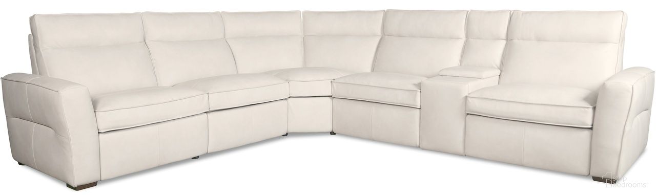 Vann Six-Piece Power Sectional In White