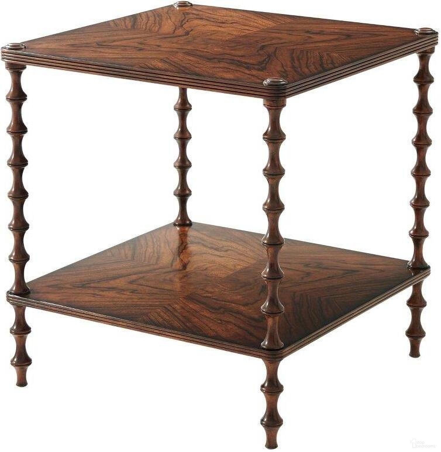 The appearance of Variations On The Bobbin Side Table designed by Theodore Alexander in the traditional interior design. This  piece of furniture  was selected by 1StopBedrooms from Essential Collection to add a touch of cosiness and style into your home. Sku: 5005-601.
