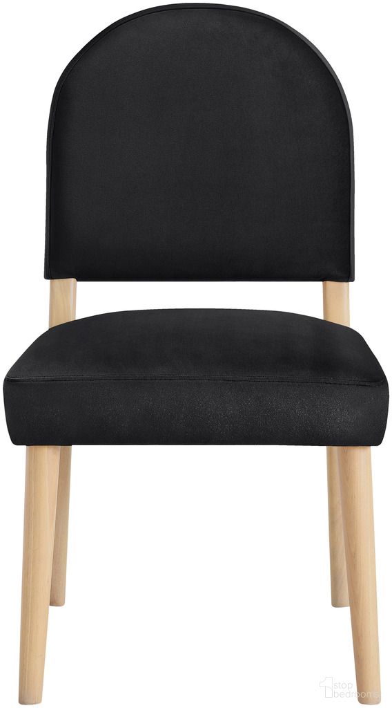 The appearance of Varinelle Velvet Upholstered Dining Chair Set of 2 In Black and Natural designed by Meridian in the modern / contemporary interior design. This black and natural piece of furniture was selected by 1StopBedrooms from Varinelle Collection to add a touch of cosiness and style into your home. Sku: 88032Black-C. Material: Velvet. Chair Type: Side Chair.