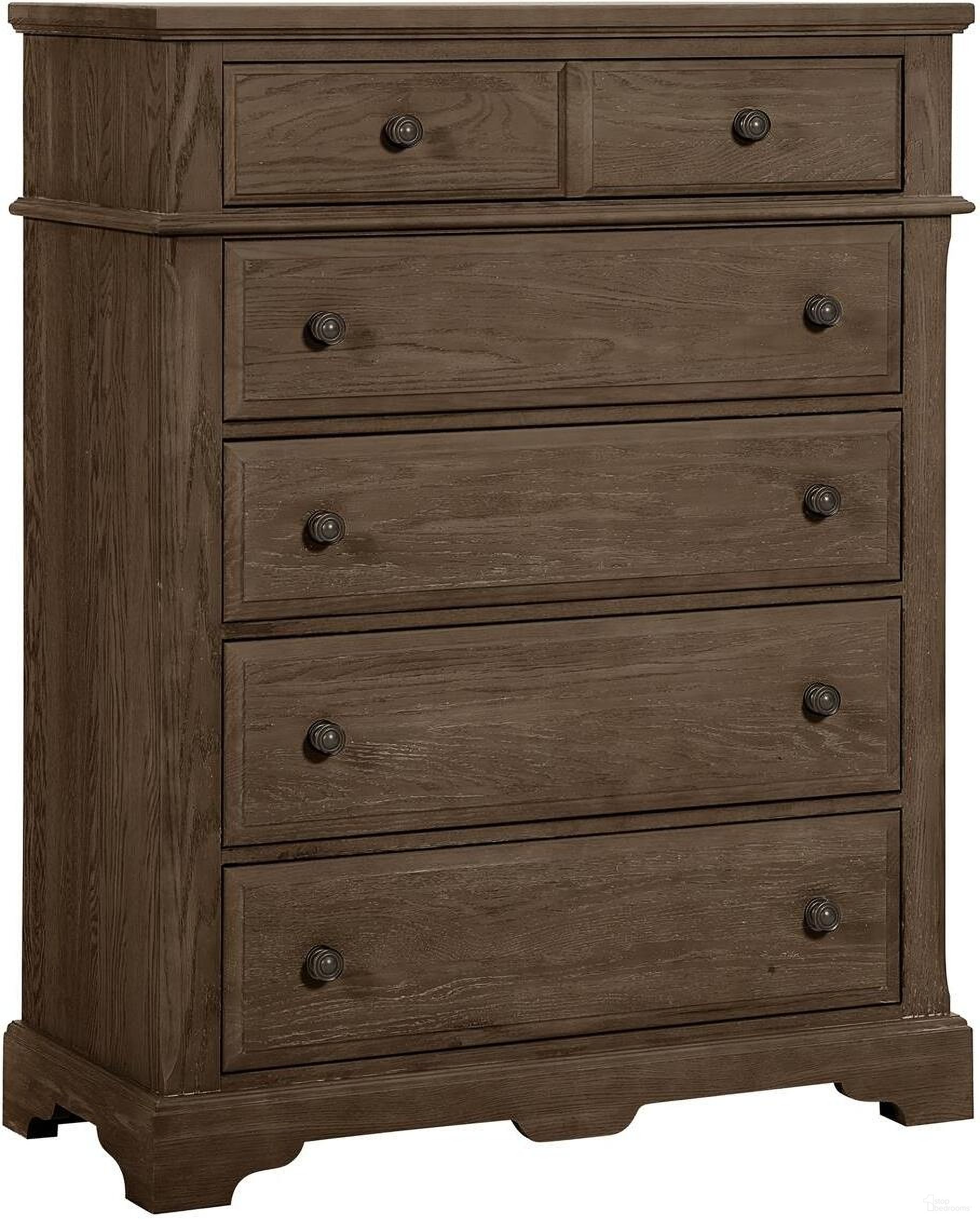 Heritage 5 Drawer Chest In Greystone