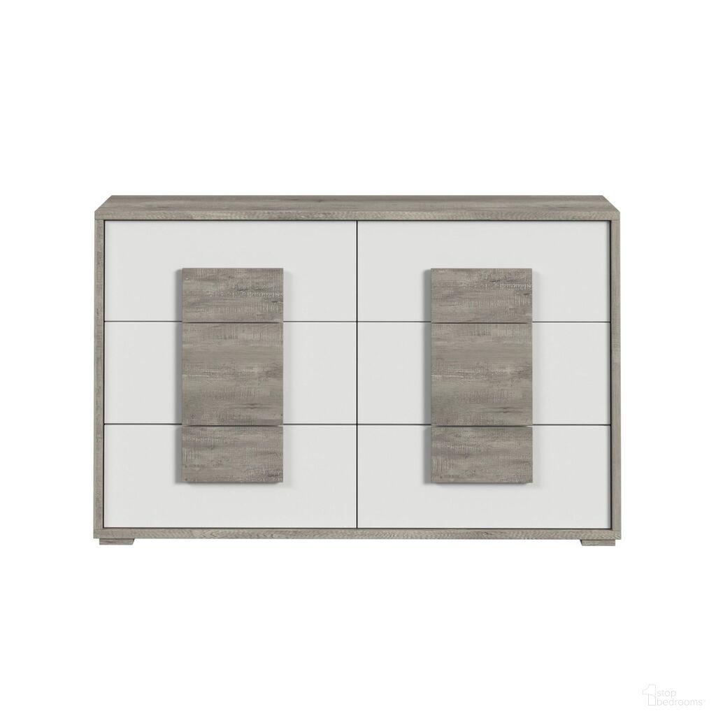 The appearance of Vega 6-Drawer Dresser In White and Dual Tone designed by Picket House in the modern / contemporary interior design. This white/dual tone piece of furniture was selected by 1StopBedrooms from Vega Collection to add a touch of cosiness and style into your home. Sku: B-16010-7-DR. Material: Paper.