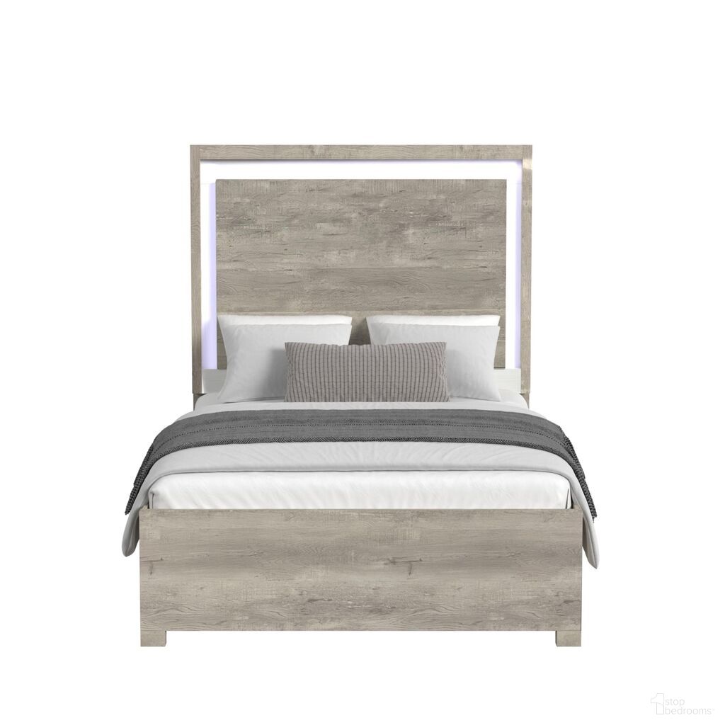 The appearance of Vega Full Bed with LED In White and Dual Tone designed by Picket House in the modern / contemporary interior design. This white/dual tone piece of furniture was selected by 1StopBedrooms from Vega Collection to add a touch of cosiness and style into your home. Sku: B-16010-7-FHFL;B-16010-7-TFR. Bed Type: Panel Bed. Bed Size: Full. Material: Paper.