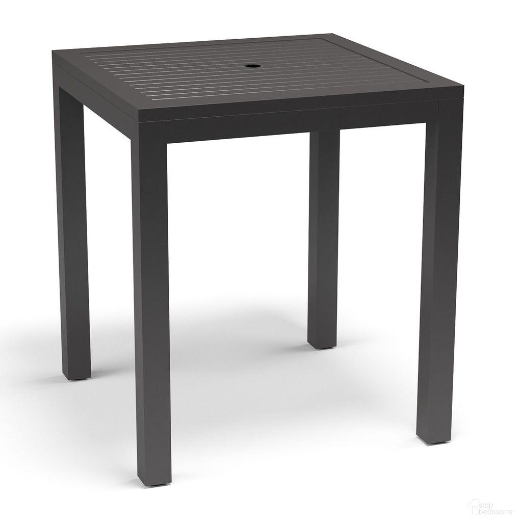 The appearance of Vegas Pub Table in Aluminim Graphite designed by Sunset West in the modern / contemporary interior design. This aluminim graphite piece of furniture was selected by 1StopBedrooms from Vegas Collection to add a touch of cosiness and style into your home. Sku: SW1201-P36. Material: Aluminum.