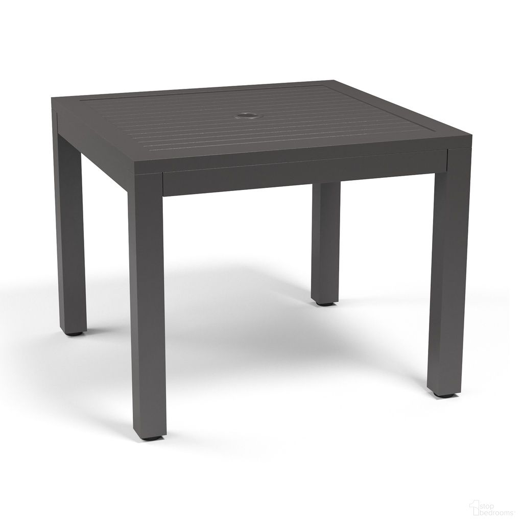 The appearance of Vegas Square 36" Dining Table in Aluminim Graphite designed by Sunset West in the modern / contemporary interior design. This aluminim graphite piece of furniture  was selected by 1StopBedrooms from Vegas Collection to add a touch of cosiness and style into your home. Sku: SW1201-SQT36. Material: Aluminum.
