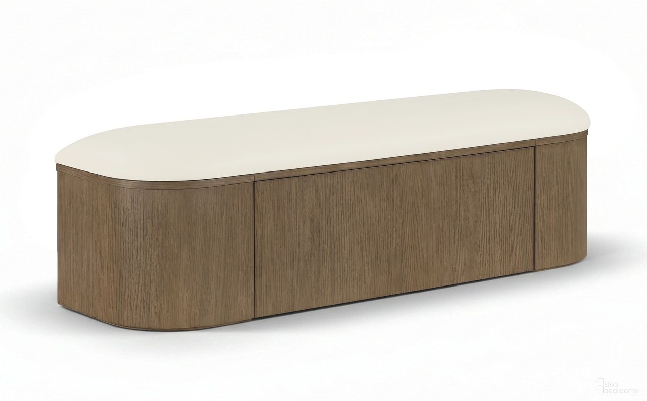 The appearance of Velden Vegan Leather Upholstered Storage Bench In Cream designed by Meridian in the modern / contemporary interior design. This cream piece of furniture  was selected by 1StopBedrooms from Velden Collection to add a touch of cosiness and style into your home. Sku: 22071Cream. Material: Polyurethane.