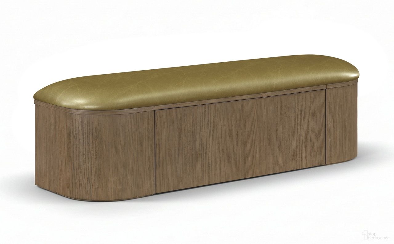 The appearance of Velden Vegan Leather Upholstered Storage Bench In Olive designed by Meridian in the modern / contemporary interior design. This olive piece of furniture was selected by 1StopBedrooms from Velden Collection to add a touch of cosiness and style into your home. Sku: 22071Olive. Material: Polyurethane.