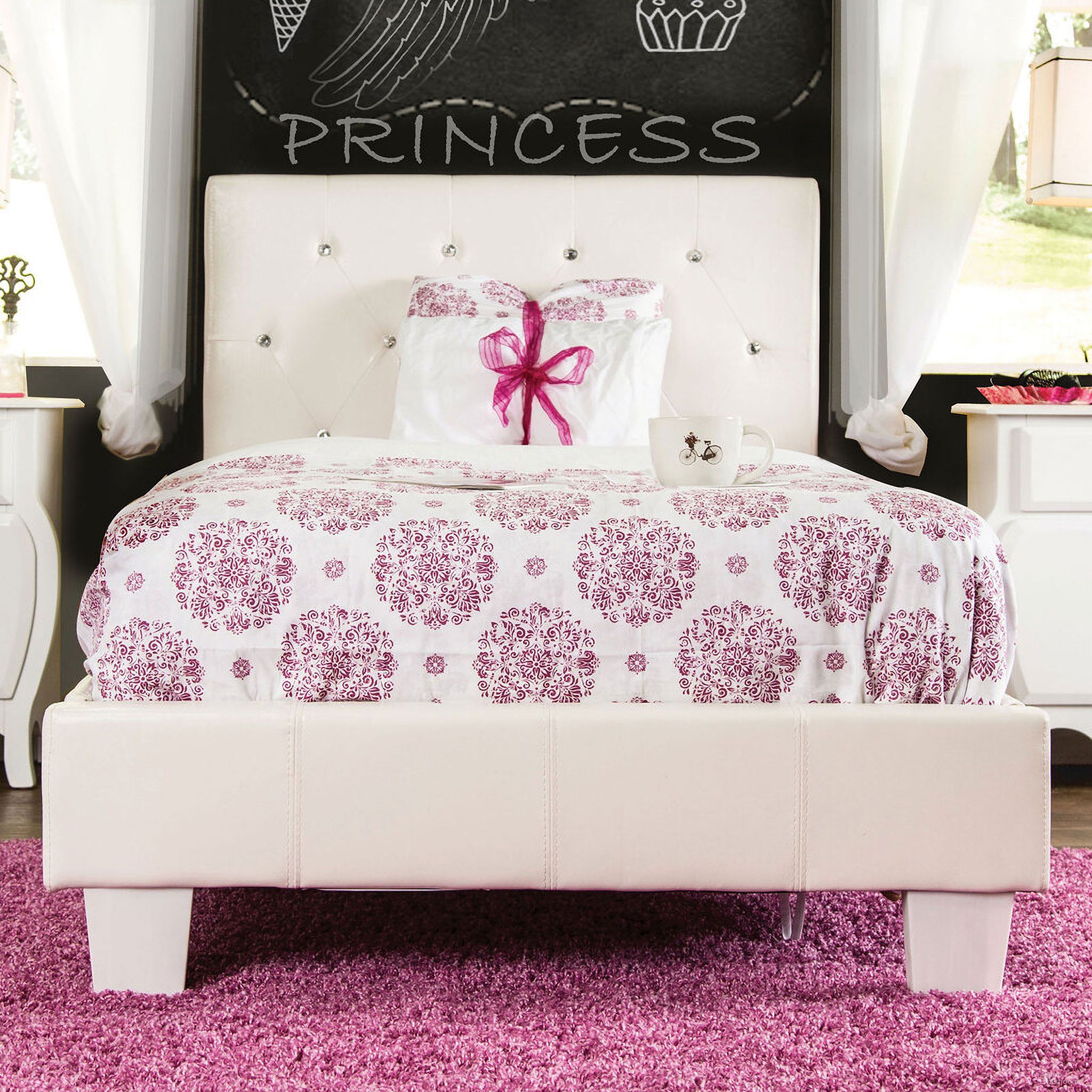 Velen Twin Bed In White