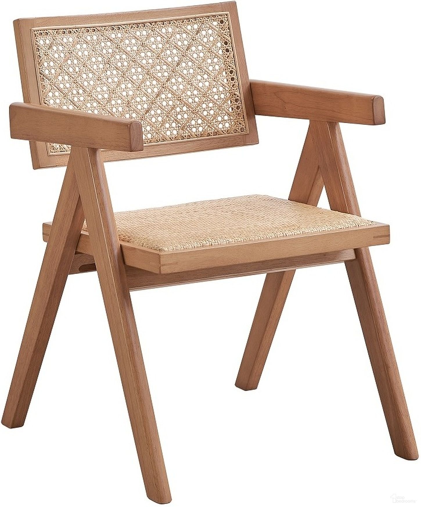 The appearance of Velentina Arm Chair Set of 2 In Rattan and Natural designed by ACME in the modern / contemporary interior design. This rattan piece of furniture  was selected by 1StopBedrooms from Velentina Collection to add a touch of cosiness and style into your home. Sku: DN02373. Material: Wood. Chair Type: Arm Chair.