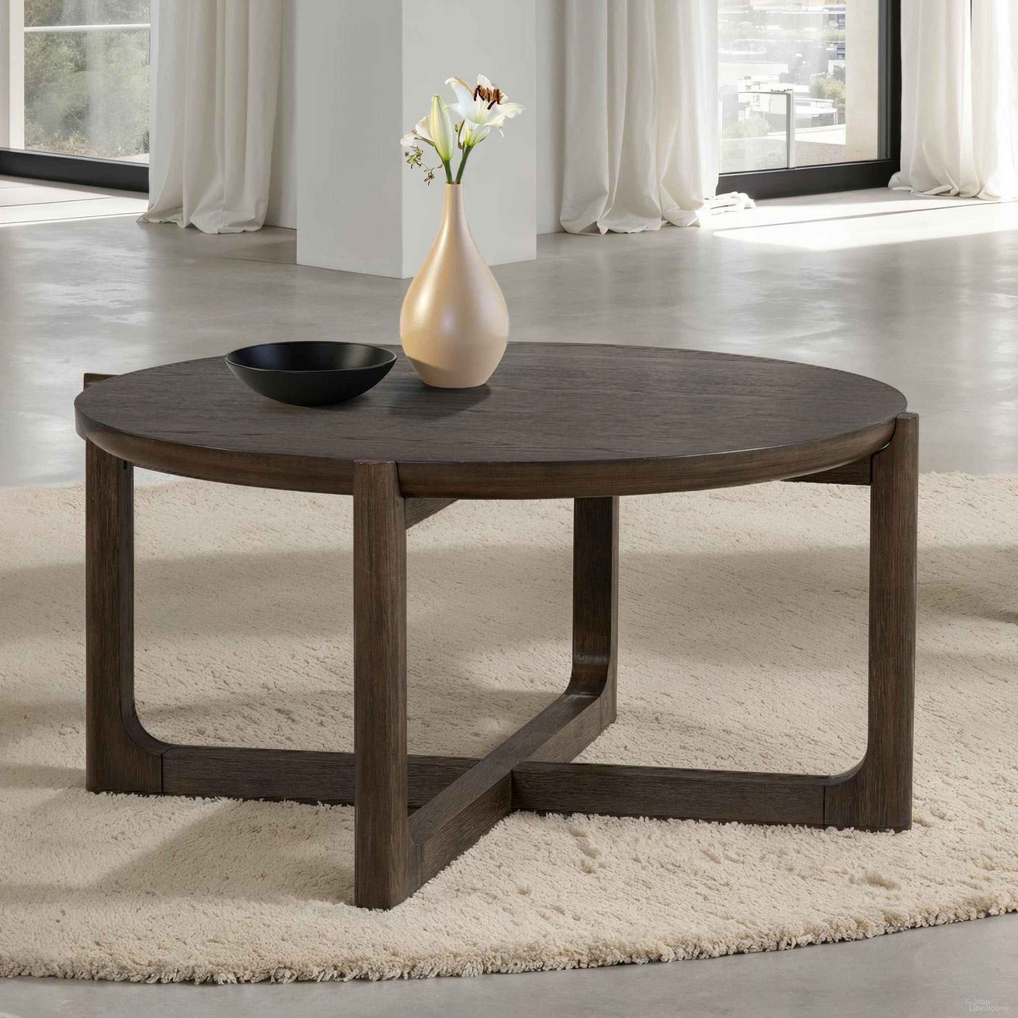 The appearance of Vellara 42 Inch Cocktail Table with Wood Top In Dark Walnut designed by Furniture of America in the transitional interior design. This dark walnut piece of furniture  was selected by 1StopBedrooms from Vellara Collection to add a touch of cosiness and style into your home. Sku: FM44020DW-CR-WT-42. Material: Rubberwood.