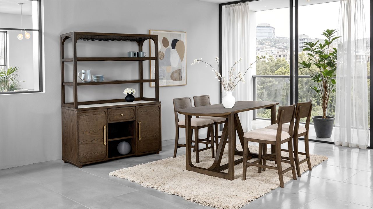 The appearance of Vellara Wood Top Counter Height Dining Room Set In Dark Walnut designed by Furniture of America in the transitional interior design. This dark walnut piece of furniture was selected by 1StopBedrooms from Vellara Collection to add a touch of cosiness and style into your home. Sku: FM34021DW-PT-1-WT;FM34021DW-PT-2;FM34021DW-PC-2PK. Table Top Shape: Rectangular. Material: Engineered Wood. Size: 32" x 78".