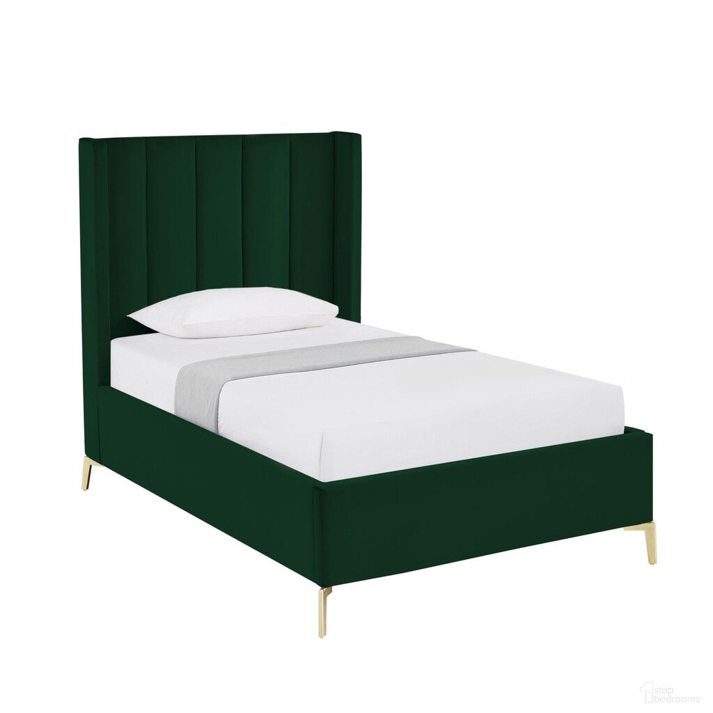The appearance of Velvet Upholstered Full Bed Frame In Green designed by Homeroots in the modern / contemporary interior design. This green piece of furniture was selected by 1StopBedrooms from to add a touch of cosiness and style into your home. Sku: 544936. Bed Size: Full. Material: Velvet. Bed Type: Upholstered Bed.
