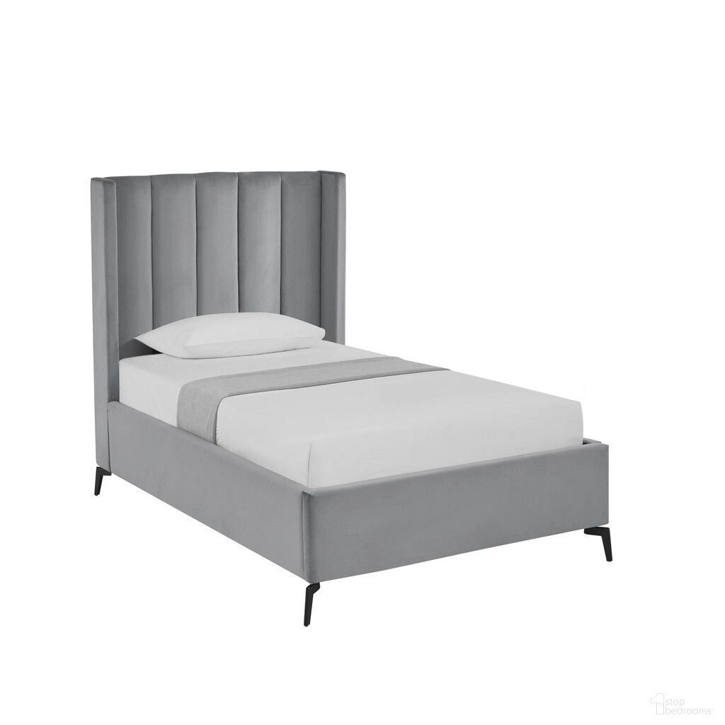The appearance of Velvet Upholstered Full Bed Frame In Light Gray designed by Homeroots in the modern / contemporary interior design. This light gray piece of furniture was selected by 1StopBedrooms from to add a touch of cosiness and style into your home. Sku: 544935. Bed Size: Full. Material: Velvet. Bed Type: Upholstered Bed.