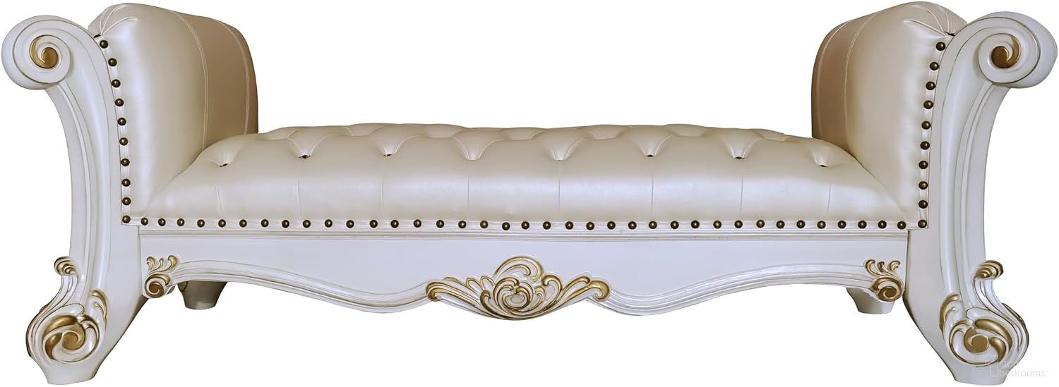Vendome Bench In Antique Pearl