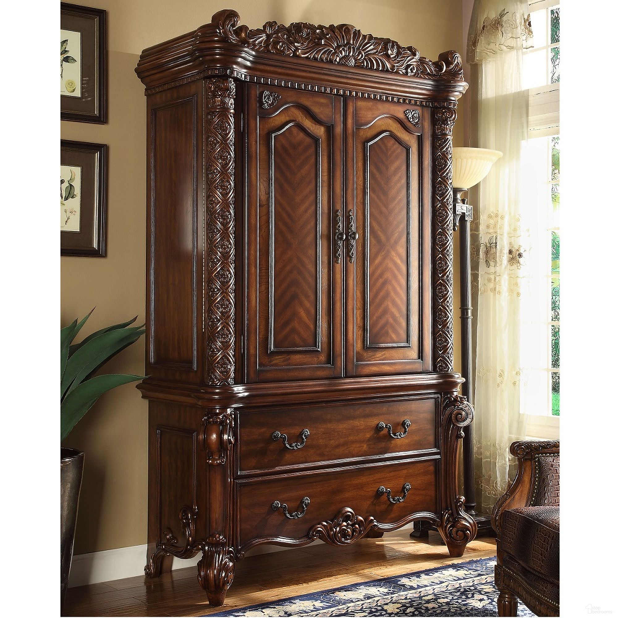 Vendome Cherry Tv Armoire