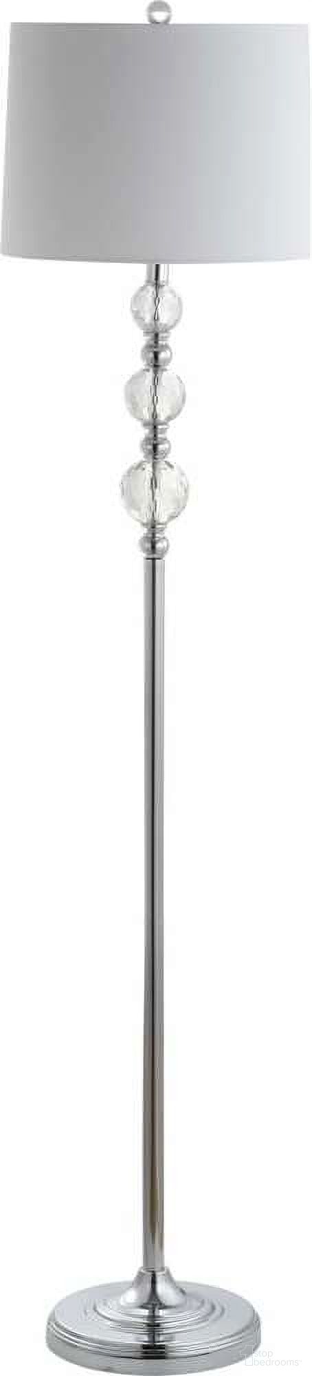 Venezia Clear/Chrome 61 Inch H Floor Lamp