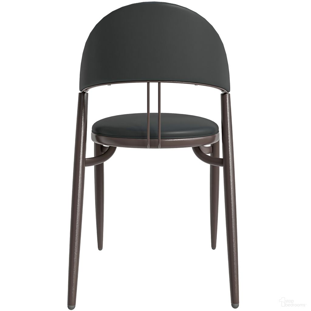 Venice Modern Dining Chair Set of 2 In Black