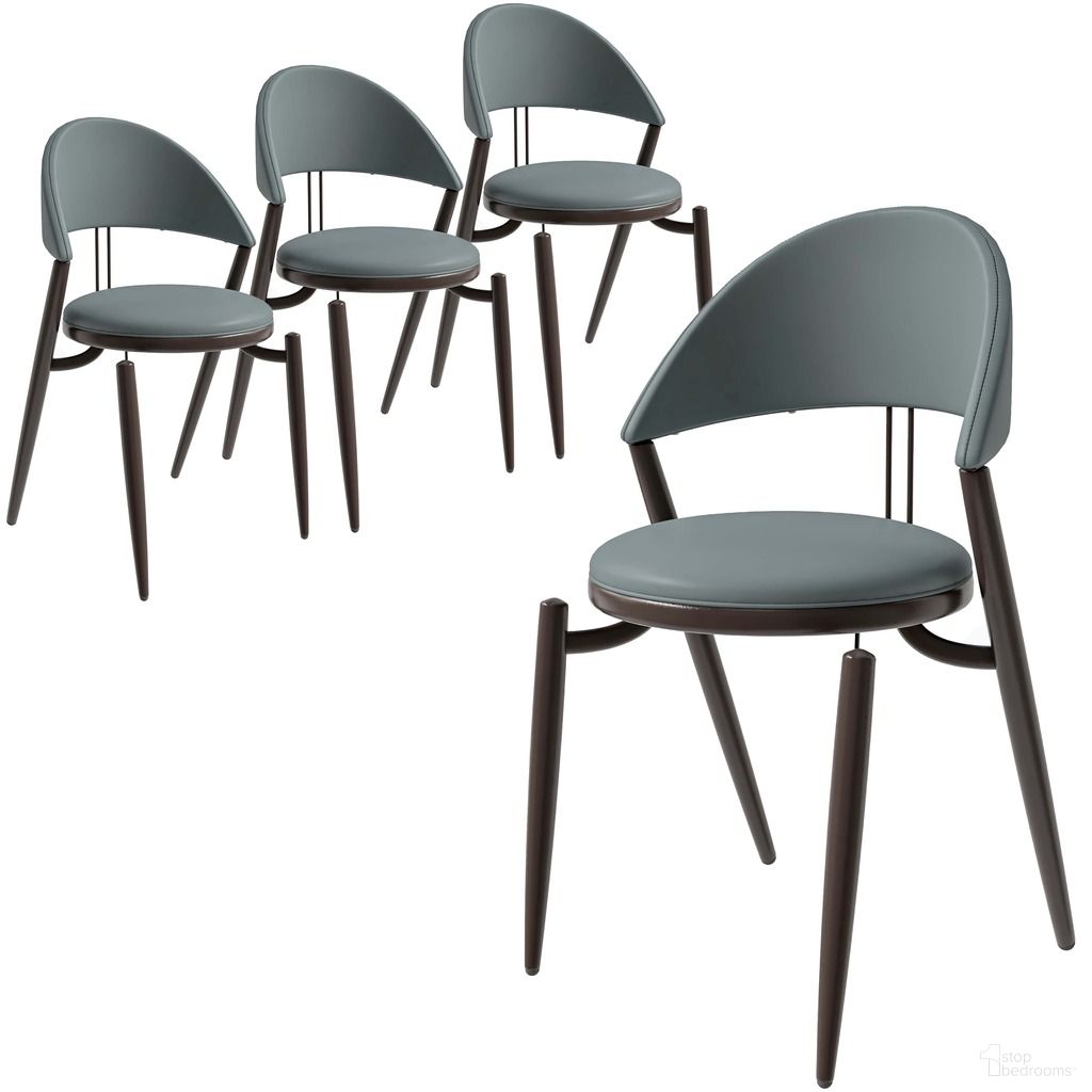 The appearance of Venice Modern Dining Chair Set of 4 In Light Grey designed by LeisureMod in the modern / contemporary interior design. This light grey piece of furniture was selected by 1StopBedrooms from Venice Collection to add a touch of cosiness and style into your home. Sku: VC49LGR4. Material: Leather. Chair Type: Side Chair.