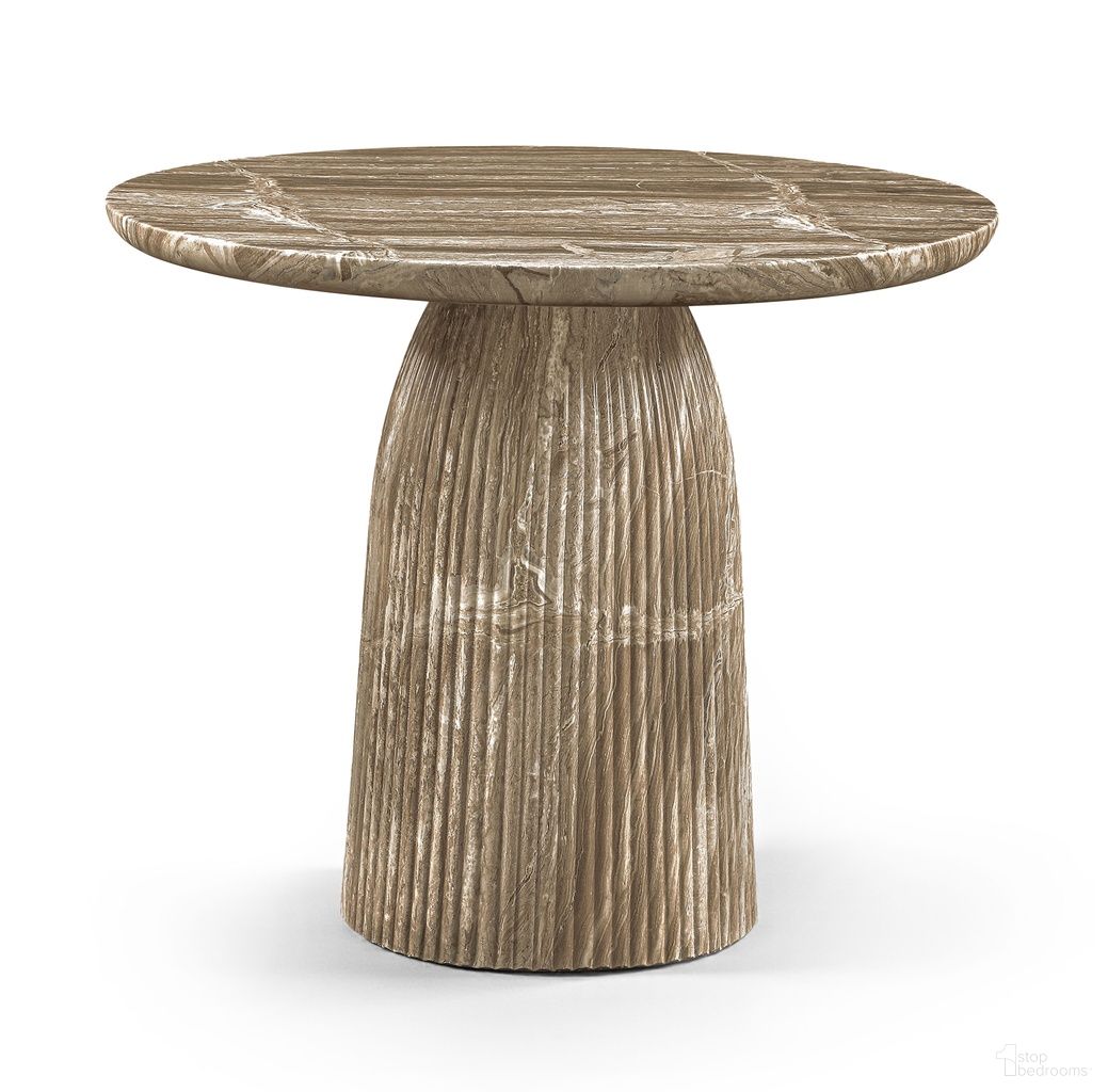 The appearance of Venosa 36 Inch Concrete Indoor and Outdoor Dining Table In Beige designed by Meridian in the modern / contemporary interior design. This beige piece of furniture  was selected by 1StopBedrooms from Venosa Collection to add a touch of cosiness and style into your home. Sku: 764Beige-DT36 Box 1/2 (Top);764Beige-DT36 Box 2/2 (Base). Table Base Style: Pedestal. Table Top Shape: Round. Material: Concrete. Size: 36".