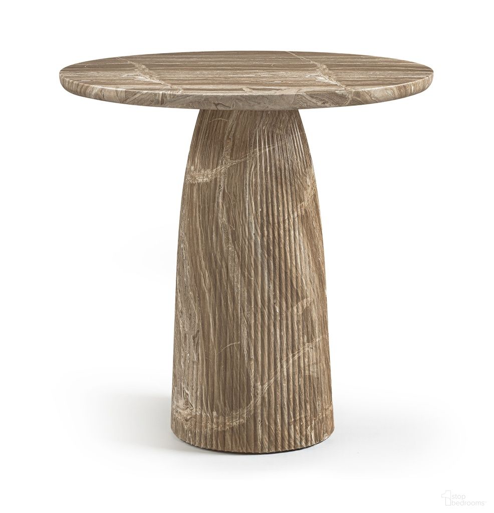 Venosa Concrete Indoor and Outdoor Bar Table In Beige